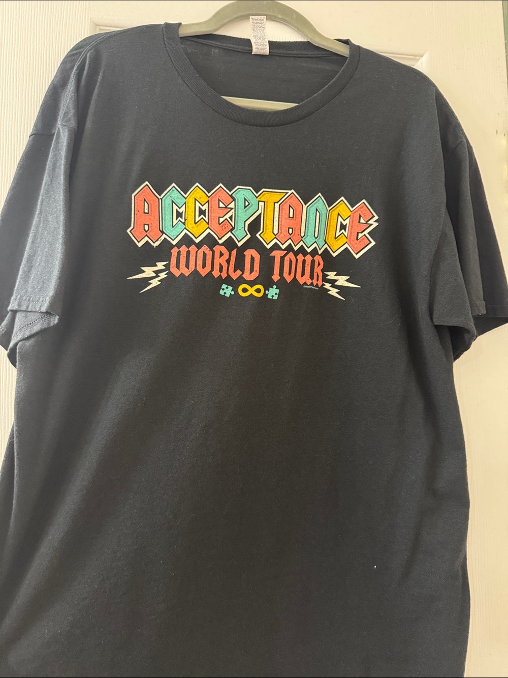 Acceptance World Tour Black Graphic Tee - Kids